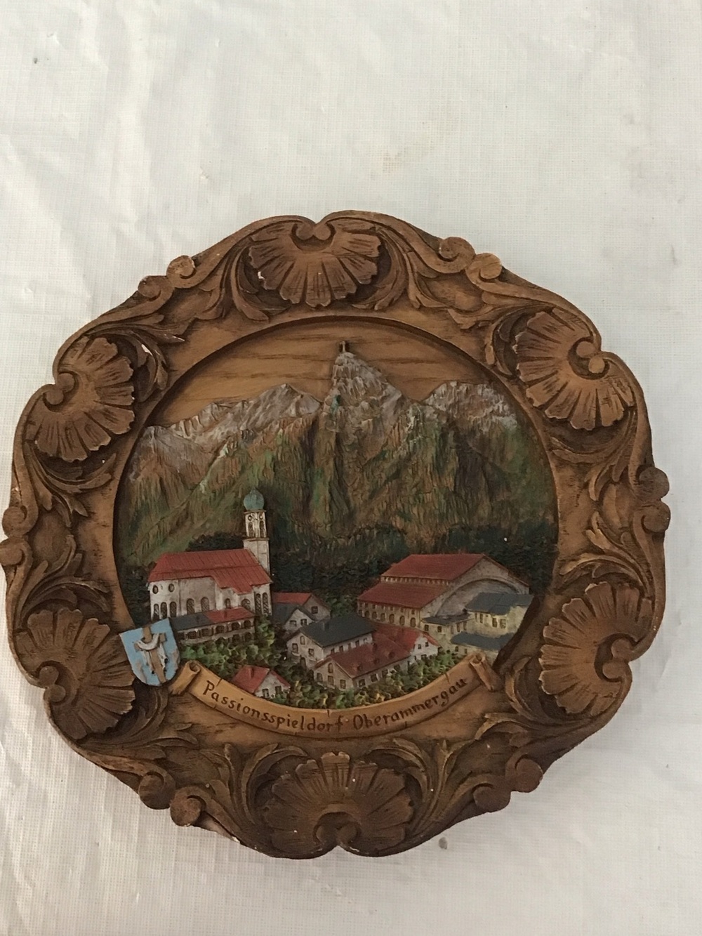 Oberammergau Carved Wall Plaque #161